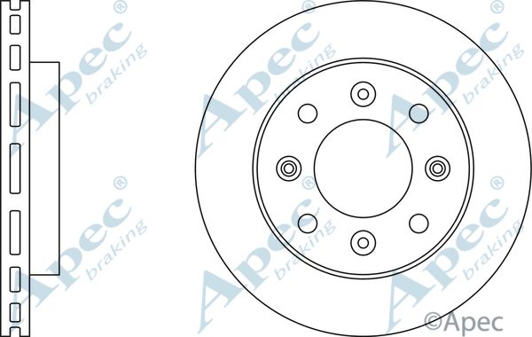 APEC BRAKING Тормозной диск DSK2549